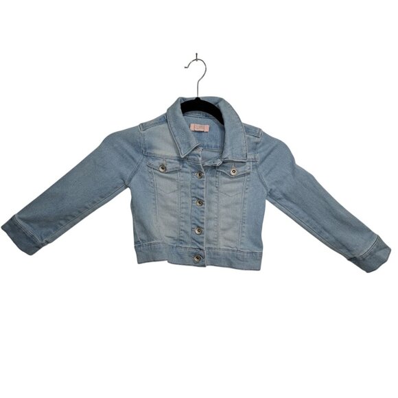 Squeeze Girls Light Wash Cropped Denim Jacket XL - Picture 1 of 7